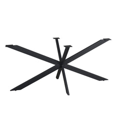 Matrixpoot Zwart Ovaal/Rechthoek 160 cm Koker 2,5x7,5 cm
