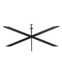 Matrixpoot Zwart Ovaal/Rechthoek 190 cm Koker 2,5x7,5 cm