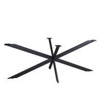 Matrixpoot Zwart Ovaal/Rechthoek 190 cm Koker 2,5x7,5 cm
