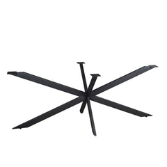 Matrixpoot Zwart Ovaal/Rechthoek 190 cm Koker 2,5x7,5 cm