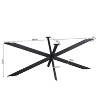 Matrixpoot Zwart Ovaal/Rechthoek 190 cm Koker 2,5x7,5 cm
