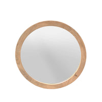 Ronde spiegel Dide Naturel Mangohout 60 cm - Mooier Thuis
