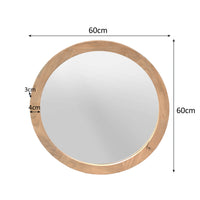 Starfurn Ronde spiegel Dide Naturel Mangohout 60 cm - Mooier Thuis
