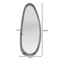 Organische spiegel Lou naturel mangohout 180 cm