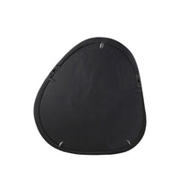 Organische spiegel Lou zwart mangohout 55 cm