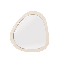 Organische spiegel Lou zand mangohout 55 cm