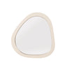 Organische spiegel Lou zand mangohout 55 cm - zand en beige - Mooier Thuis