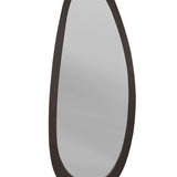 Organische spiegel Lou bruin mangohout 180 cm - 70 cm breed - Mooier Thuis