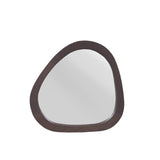 Organische spiegel Lou bruin mangohout 43 cm - 45 cm breed - Mooier Thuis