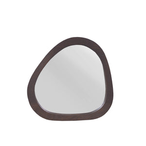 Organische spiegel Lou bruin mangohout 43 cm
