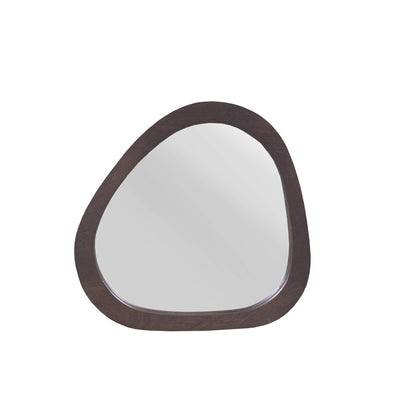 Organische spiegel Lou bruin mangohout 43 cm