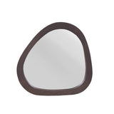 Organische spiegel Lou bruin mangohout 55 cm - 57 cm breed - Mooier Thuis