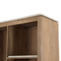 Marmeren bovenblad Dallas vakkenkast XL – beige