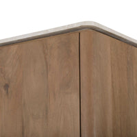 Marmeren bovenblad Dallas kabinetkast – beige