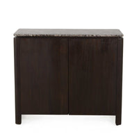 Marmeren bovenblad Dallas dressoir 100 cm – bruin