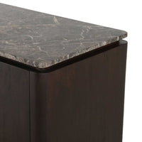 Marmeren bovenblad Dallas dressoir 100 cm – bruin