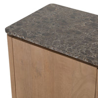 Marmeren bovenblad Dallas dressoir 210 cm – bruin