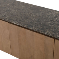Marmeren bovenblad Dallas tv-meubel 165 cm – bruin