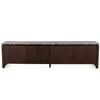 Marmeren bovenblad Dallas tv-meubel 210 cm – bruin