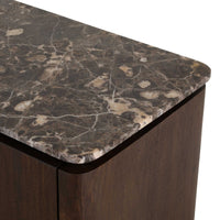 Marmeren bovenblad Dallas tv-meubel 210 cm – bruin