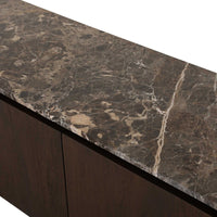 Marmeren bovenblad Dallas tv-meubel 210 cm – bruin