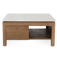 Marmeren bovenblad Dallas salontafel – beige