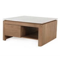 Marmeren bovenblad Dallas salontafel – beige