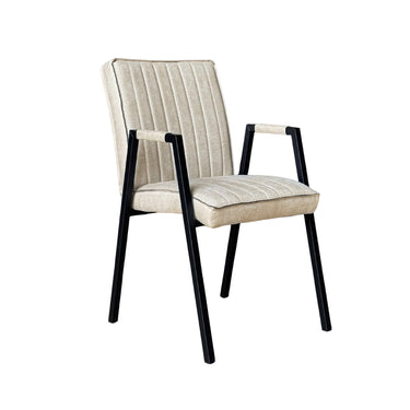 Set van 2 - Eetkamerstoel Tivoli Bull Beige met Armleuning