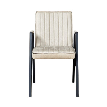 Set van 2 - Eetkamerstoel Tivoli Bull Beige met Armleuning