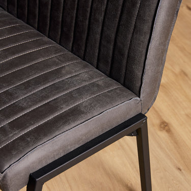 Eetkamerbank Tivoli Bull | Antraciet | 185 cm