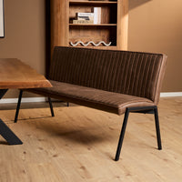 Eetkamerbank Tivoli Bull | Bruin | 185 cm - Mooier Thuis