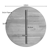 Tafelblad Eiken Ferris Rond - 110 cm Naturel
