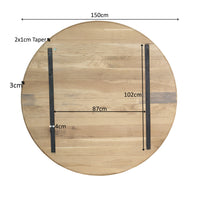 Tafelblad Eiken Ferris Rond - 150 cm Naturel