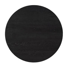 Eiken tafelblad zwart voor Eiken Eettafel Ferris Rond 110 cm