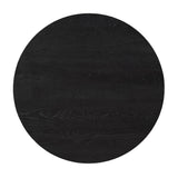 Tafelblad Eiken Ferris Rond - 150 cm Zwart - hout en eikenhout - Mooier Thuis