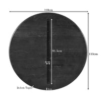 Tafelblad Eiken Ferris Rond - 110 cm Bruin