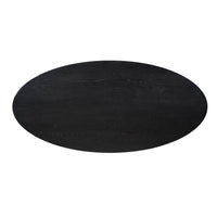 Tafelblad Eiken Ferris Ovaal - 210 cm Zwart