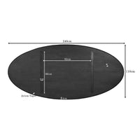 Tafelblad Eiken Ferris Ovaal - 240 cm Bruin
