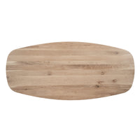 Tafelblad Eiken Ferris Deens Ovaal - 180 cm Naturel