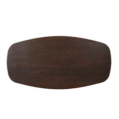 Eiken tafelblad bruin voor Eiken Eettafel Ferris Deens Ovaal 280 cm