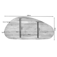 Tafelblad Eiken Cloud Organisch - 180 cm Naturel