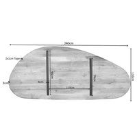 Tafelblad Eiken Cloud Organisch - 240 cm Naturel