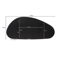 Tafelblad Eiken Cloud Organisch - 180 cm Zwart