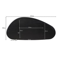 Tafelblad Eiken Cloud Organisch - 210 cm Zwart