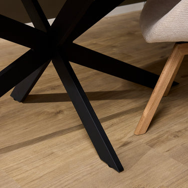 Eiken eettafel Cloud | Naturel/zwart | 210 cm