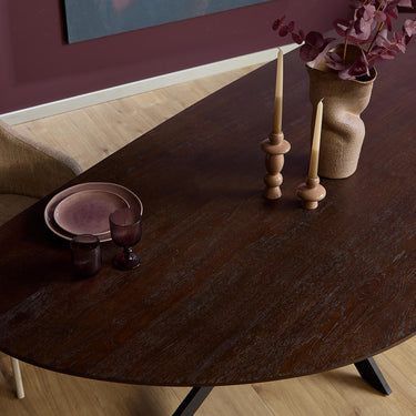Starfurn Eiken eettafel Cloud | Bruin | 210 cm - Mooier Thuis