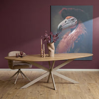 Eiken eettafel Cloud | Naturel/zand | 180 cm - Mooier Thuis