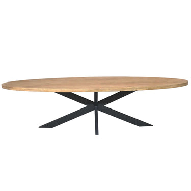 Ovale eettafel Dakota | Naturel | 300 cm