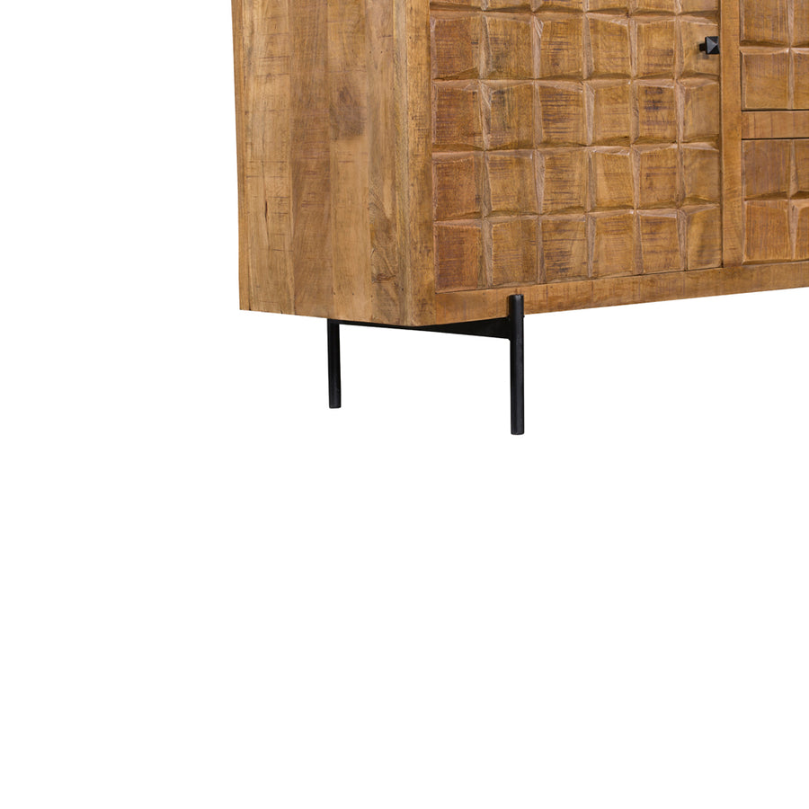 Sideboard Brandy Natur – Luchtig op slanke poten