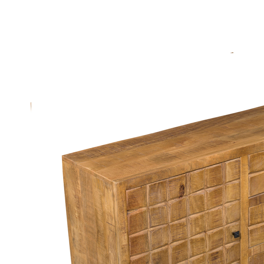 Sideboard Brandy Natur – Ruwe zaagstructuur